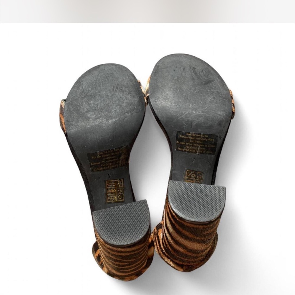 <Jeffrey Campbell> Ankle Strap Zebra Print Heeled… - image 6